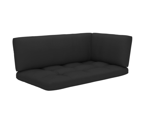 Muebles de palets 6 pzas y cojines madera pino impregnada