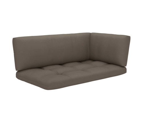 Muebles de palets 6 pzas y cojines madera pino impregnada