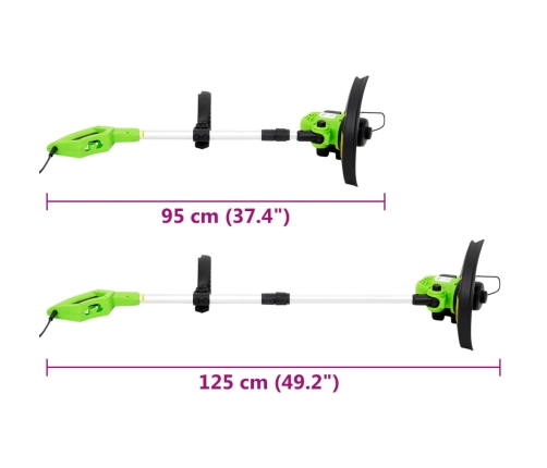 Cortacésped telescópico eléctrico 29 cm 550 W