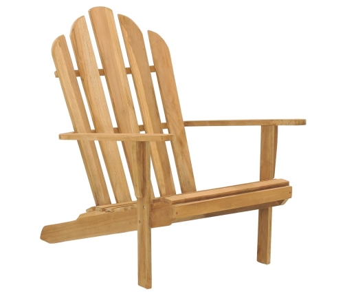 Silla Adirondack de madera de teca maciza