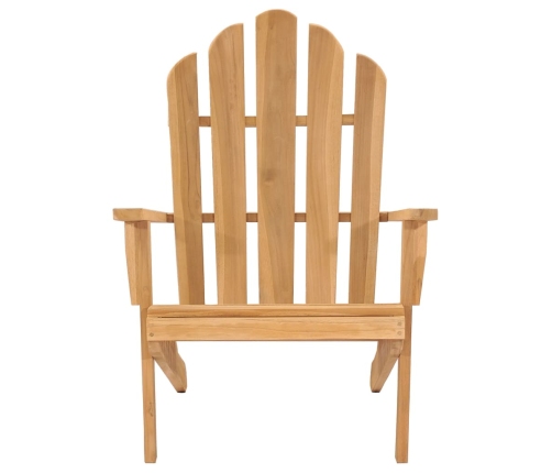 Silla Adirondack de madera de teca maciza