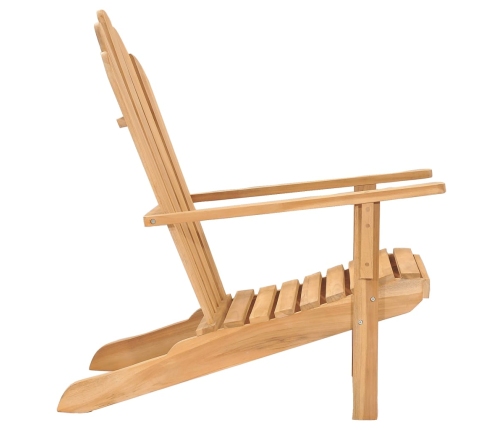 Silla Adirondack de madera de teca maciza