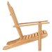 Silla Adirondack de madera de teca maciza