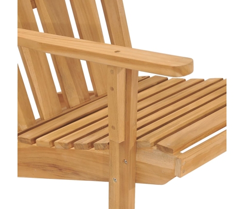 Silla Adirondack de madera de teca maciza