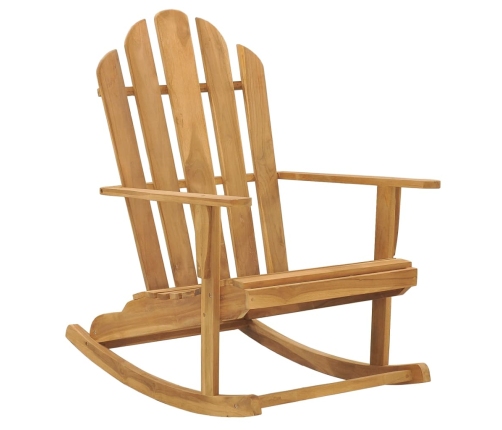 vidaXL Mecedora Adirondack de madera de teca maciza