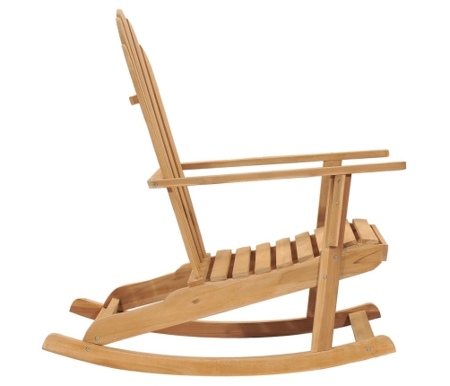 vidaXL Mecedora Adirondack de madera de teca maciza