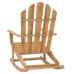 vidaXL Mecedora Adirondack de madera de teca maciza