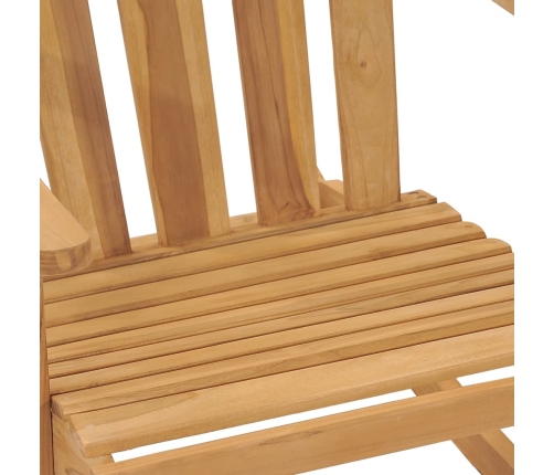 Mecedora Adirondack de madera de teca maciza