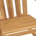 Mecedora Adirondack de madera de teca maciza