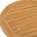 Mesa de comedor de jardín madera maciza de teca Ø90x75 cm