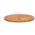 Superficie de mesa redonda madera maciza de teca 2,5 cm 50 cm