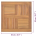 Tablero de mesa cuadrado madera maciza de teca 50x50x2,5 cm