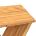 Taburete plegable madera maciza de teca 40x32,5x70 cm