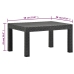 Set de muebles jardín 3 piezas cojines PP ratán gris antracita