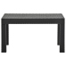 Set de muebles jardín 3 piezas cojines PP ratán gris antracita