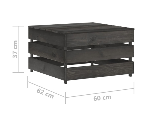 Mesa de palés para jardín de madera de pino impregnada