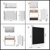 Juego de muebles de cocina 8 piezas madera de ingeniería negro