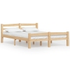 Estructura de cama de madera de pino maciza 140x200 cm