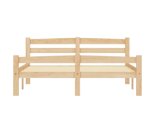 Estructura de cama de madera de pino maciza 140x200 cm