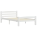 Estructura de cama sin colchón madera de pino blanco 100x200 cm