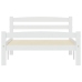 Estructura de cama sin colchón madera de pino blanco 100x200 cm