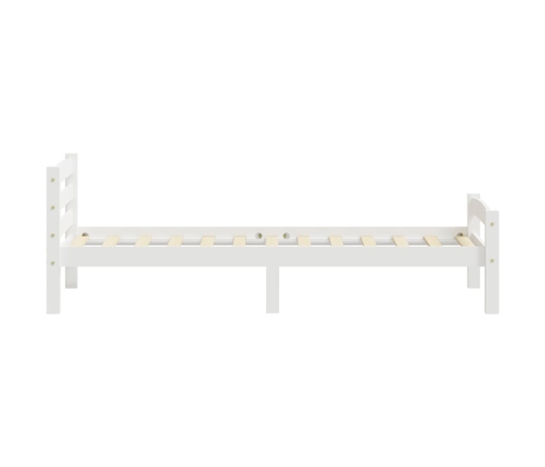 Estructura de cama sin colchón madera de pino blanco 100x200 cm