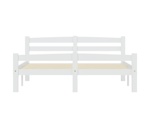 vidaXL Estructura de cama de madera maciza de pino blanca 120x200 cm