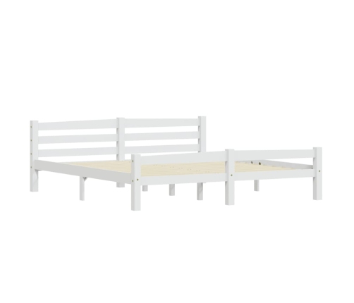 Estructura de cama sin colchón madera de pino blanco 180x200 cm