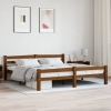 Estructura cama sin colchón madera pino marrón miel 180x200 cm