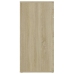 Aparador de madera contrachapada color roble Sonoma 80x36x75 cm