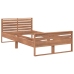 vidaXL Estructura de cama de madera maciza de teca 100x200 cm