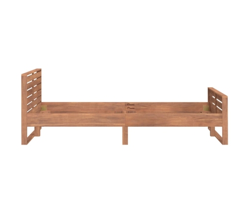 Estructura de cama de madera maciza de teca 100x200 cm