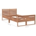 vidaXL Estructura de cama de madera maciza de teca 100x200 cm