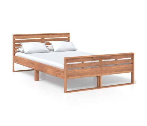 vidaXL Estructura de cama de madera maciza de teca 120x200 cm