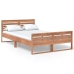 vidaXL Estructura de cama de madera maciza de teca 120x200 cm