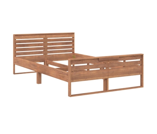 vidaXL Estructura de cama de madera maciza de teca 120x200 cm