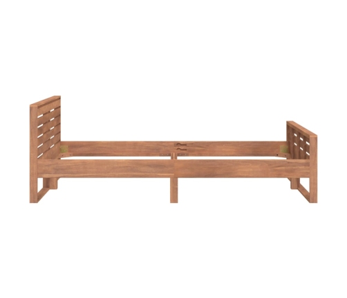 vidaXL Estructura de cama de madera maciza de teca 120x200 cm