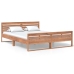 vidaXL Estructura de cama madera maciza de teca 160x200 cm