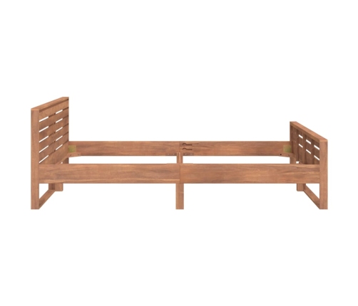 Estructura de cama madera maciza de teca 160x200 cm