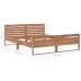 vidaXL Estructura de cama madera maciza de teca 160x200 cm