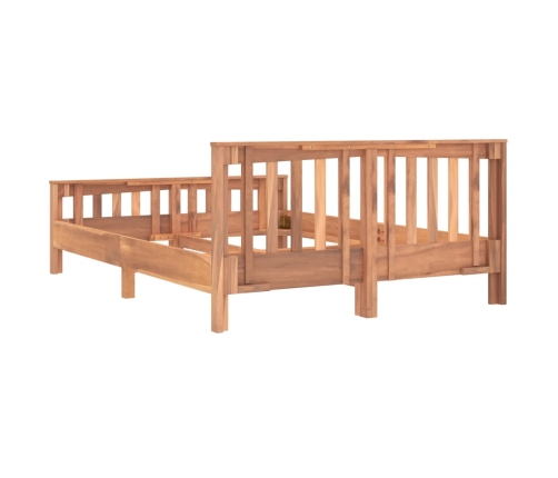 Estructura de cama madera de teca maciza 140x200 cm