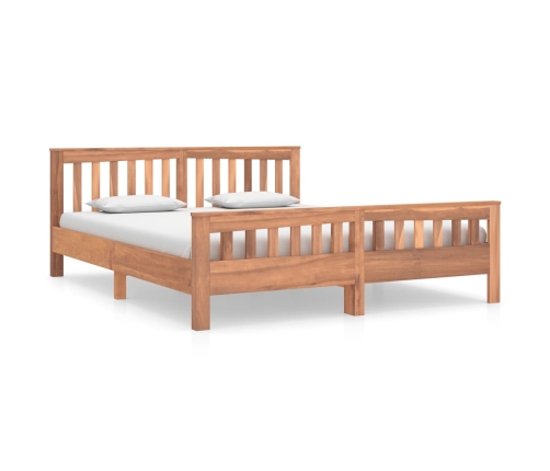 Estructura de cama madera de teca maciza 160x200 cm