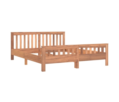 Estructura de cama madera de teca maciza 160x200 cm