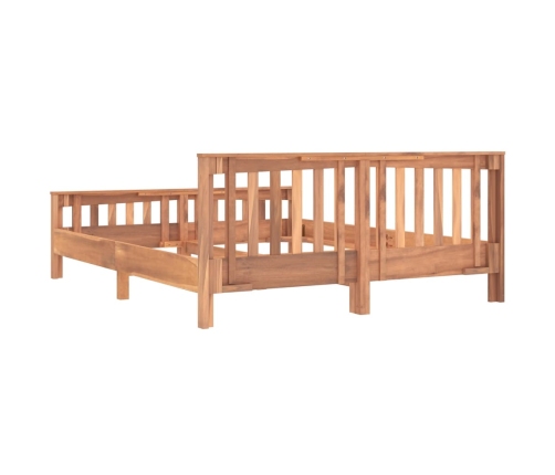 Estructura de cama madera de teca maciza 160x200 cm