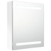 Armario de baño con espejo LED blanco brillante 50x14x60 cm