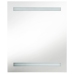 Armario de baño con espejo LED blanco brillante 50x14x60 cm