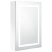 Armario de baño con espejo LED blanco brillante 50x13x70 cm