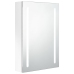 Armario de baño con espejo LED blanco brillante 50x13x70 cm