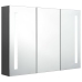 Mueble de baño con espejo LED 89x14x62 cm