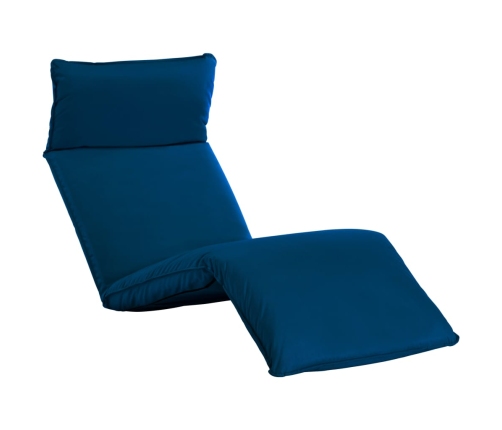 Tumbona plegable de tela Oxford azul marino